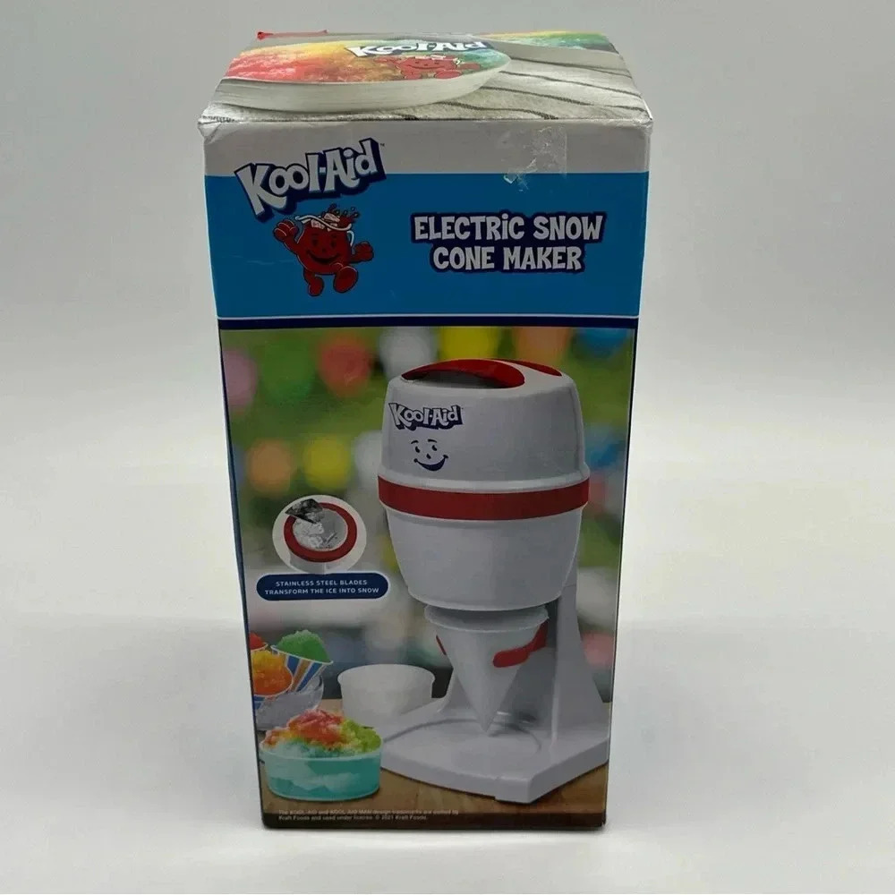 Red Kool Aid Ice Shaver Snow Cone‎ Electric Maker Unisex Kids Summer Cold Treat